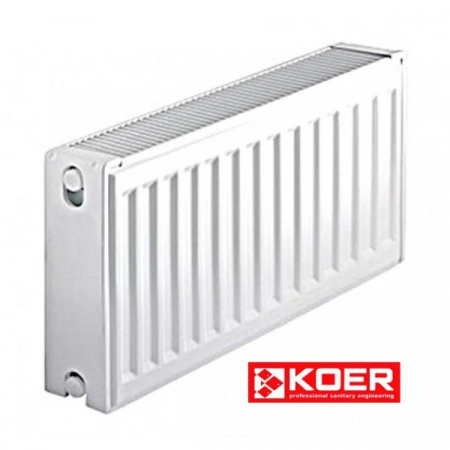 Стальной радиатор Koer 300x600 мм, 22 тип, боковое