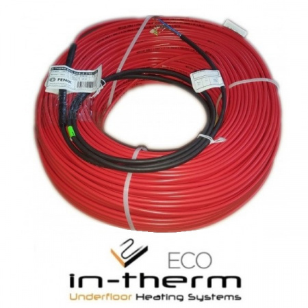 Теплый пол In-Therm Eco 5.5 кв.м, 870 Вт двухжильный нагревательный кабель