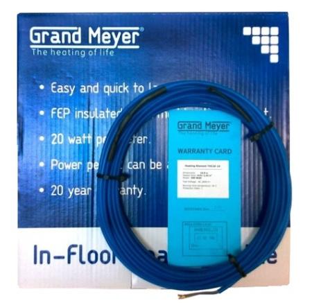 Греющий кабель Grand Meyer 22,8 кв.м, 3200 Вт Теплый пол
