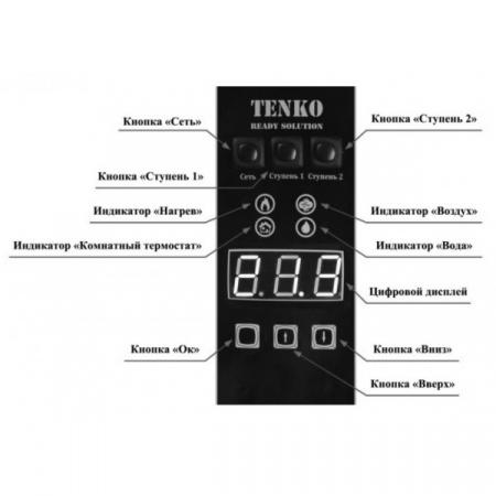 Электрический котел TENKO Digital 12 кВт, 380В (Тенко)